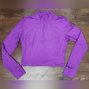 Lululemon Its Rulu Run Cropped Half-Zip, Size 10